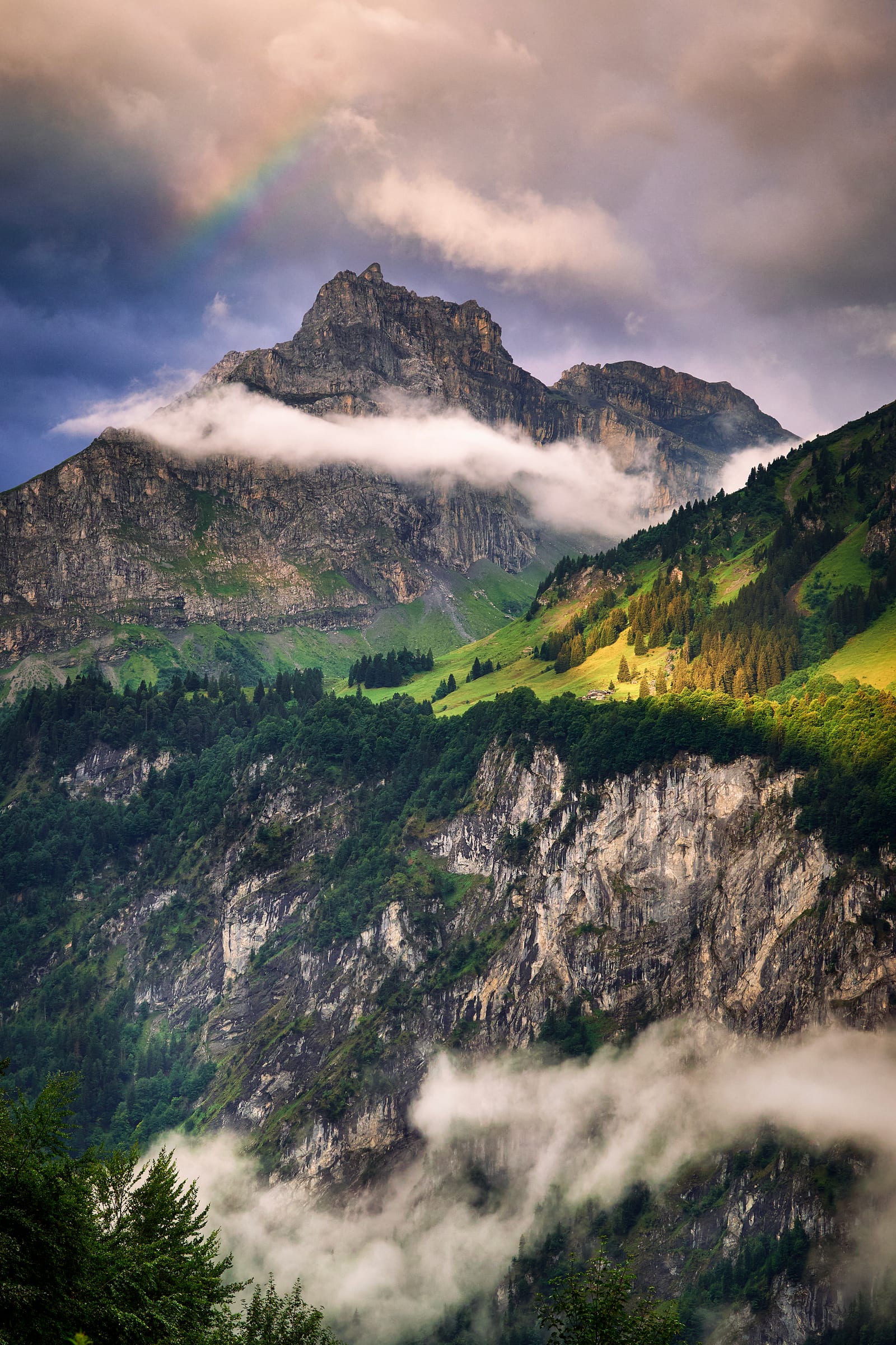 Clearing storm at Linthal